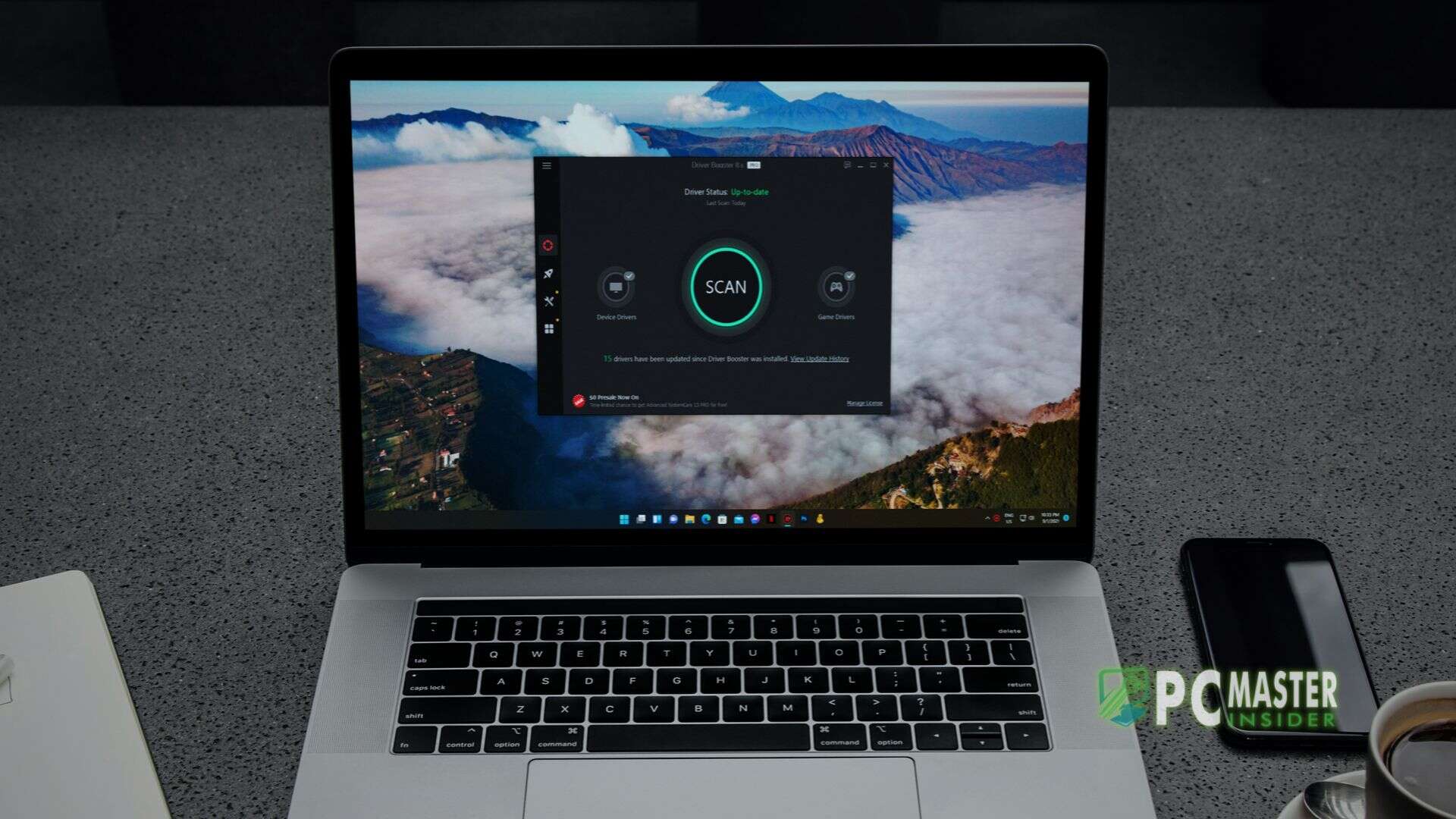 Driver booster review featured laptop