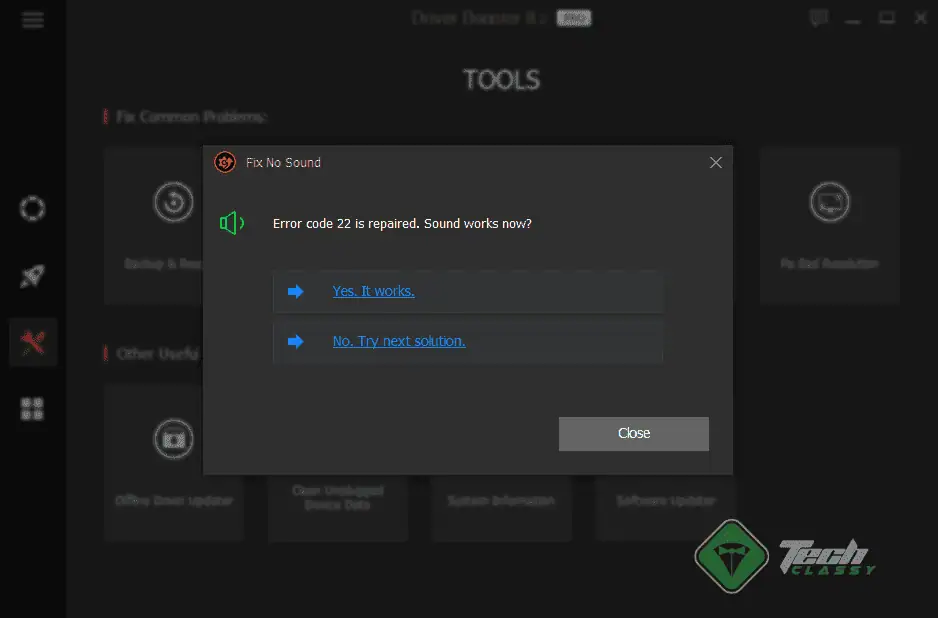 Driver booster fixed audio problem