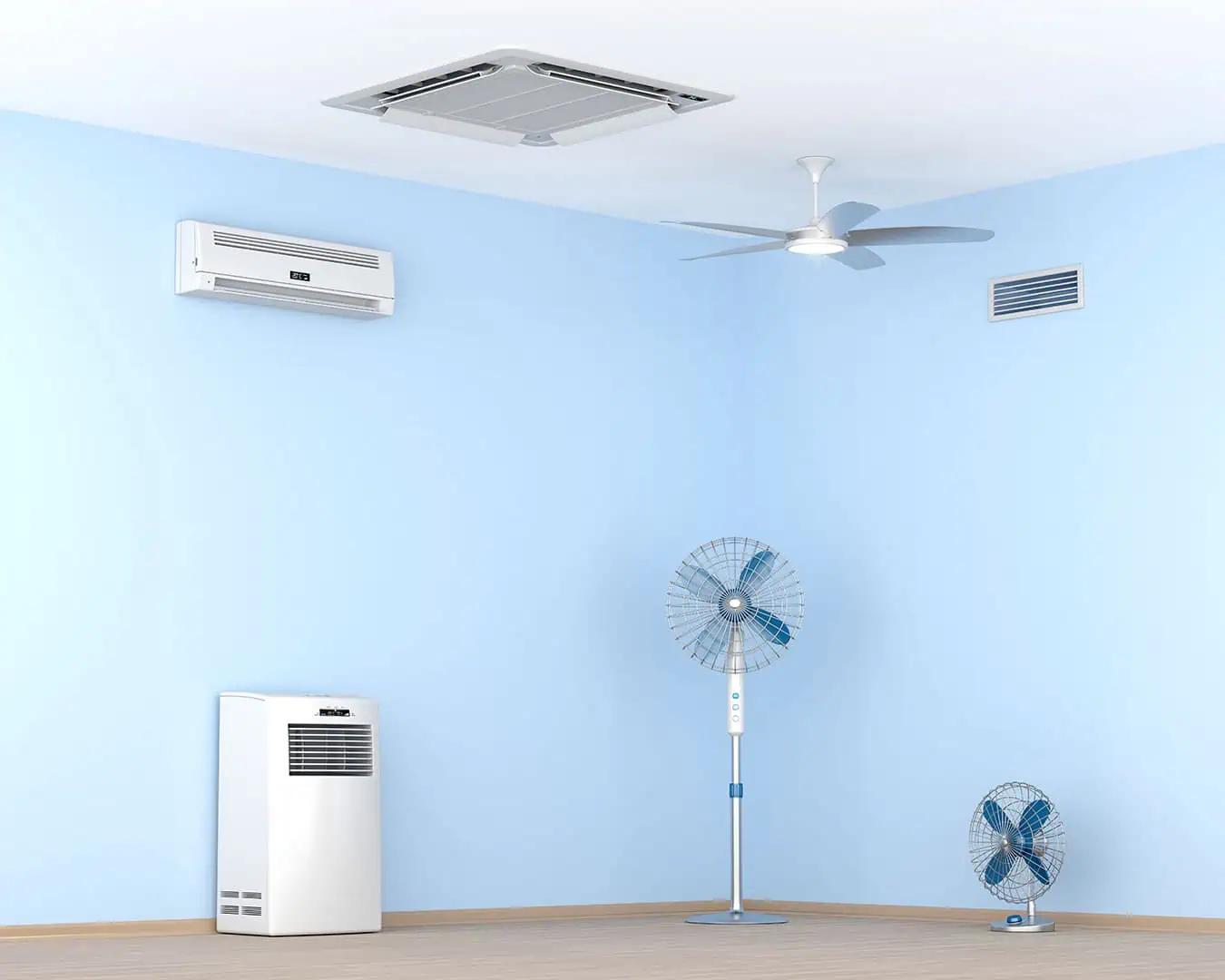 Different home appliances electronics