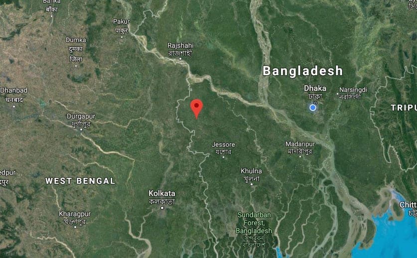 Chuadanga google maps mark