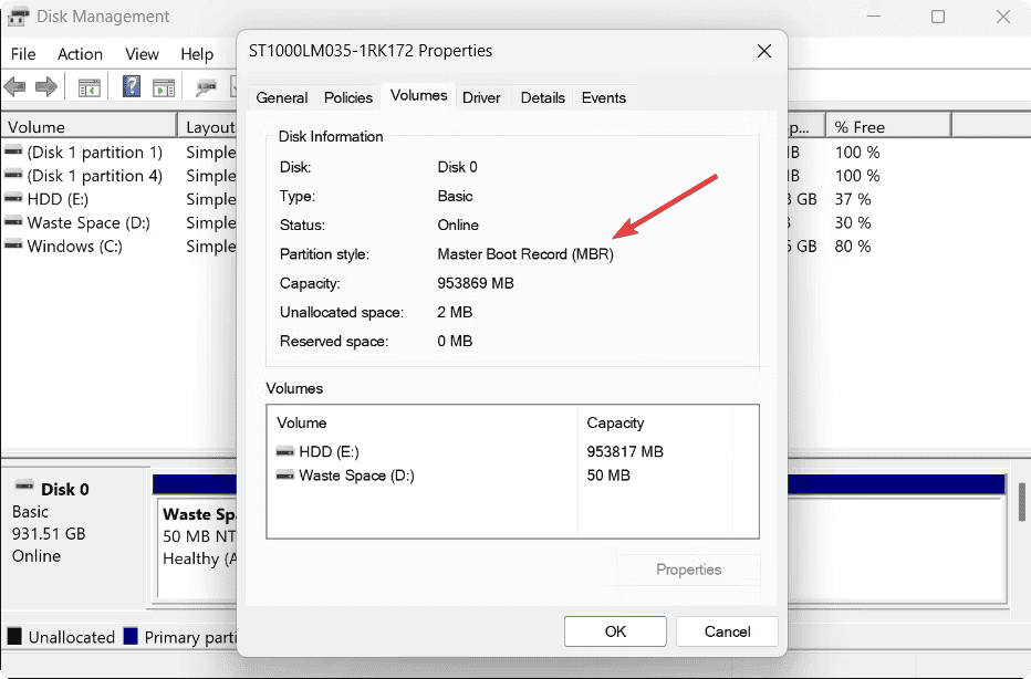 Checking Disk Partition Style