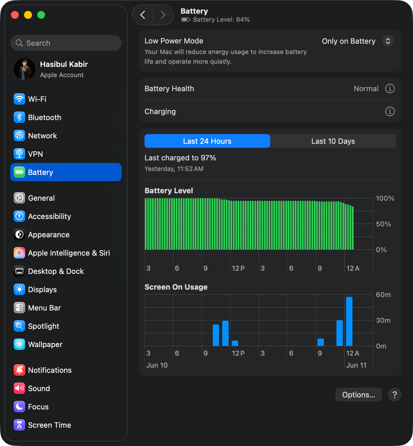 Macbook Battery Health System Settings