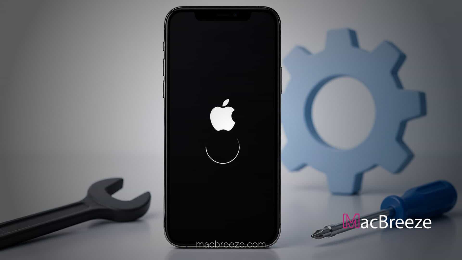 fix iphone stuck on apple logo boot loop
