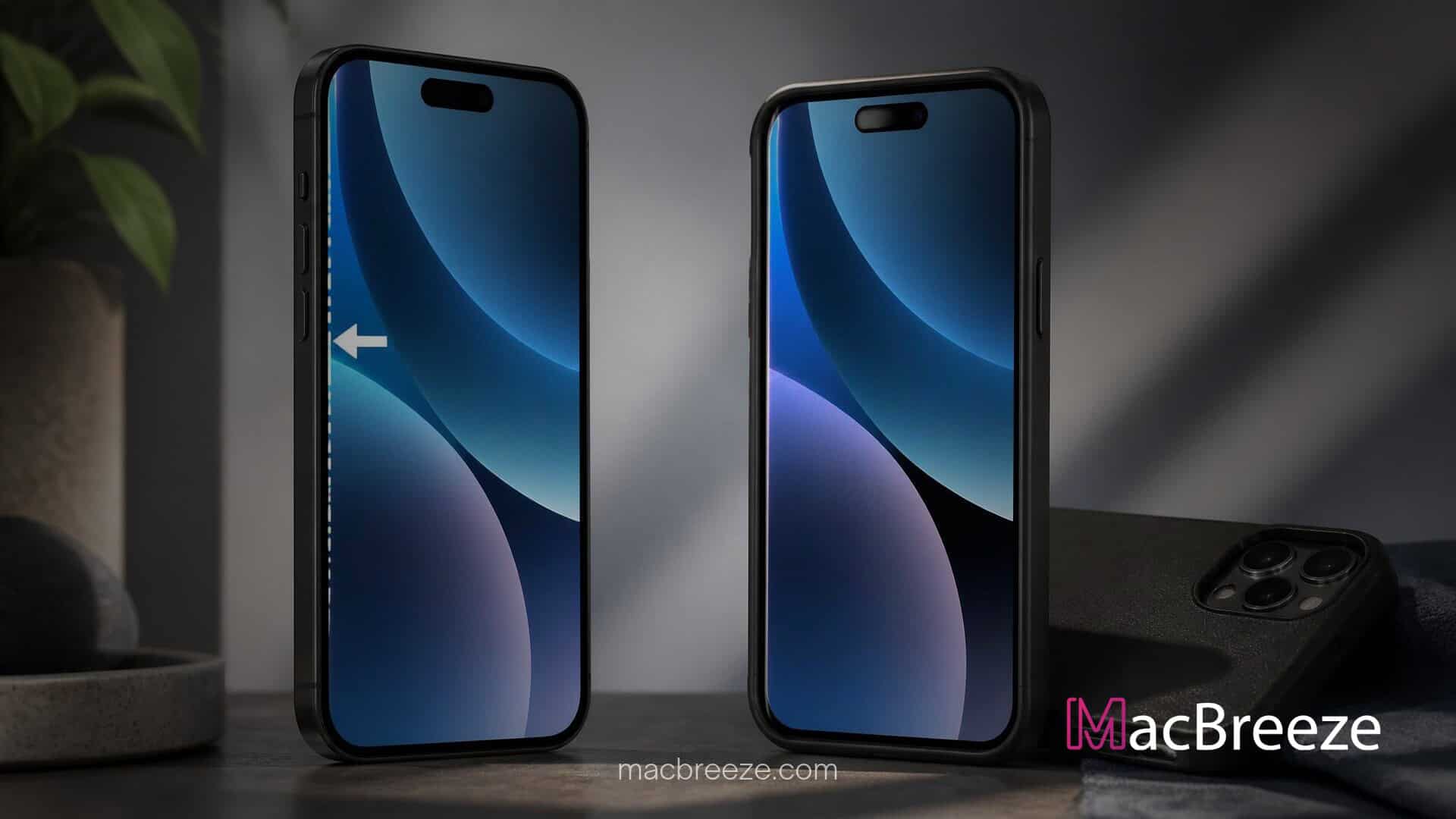 iphone duo shift left edge setting