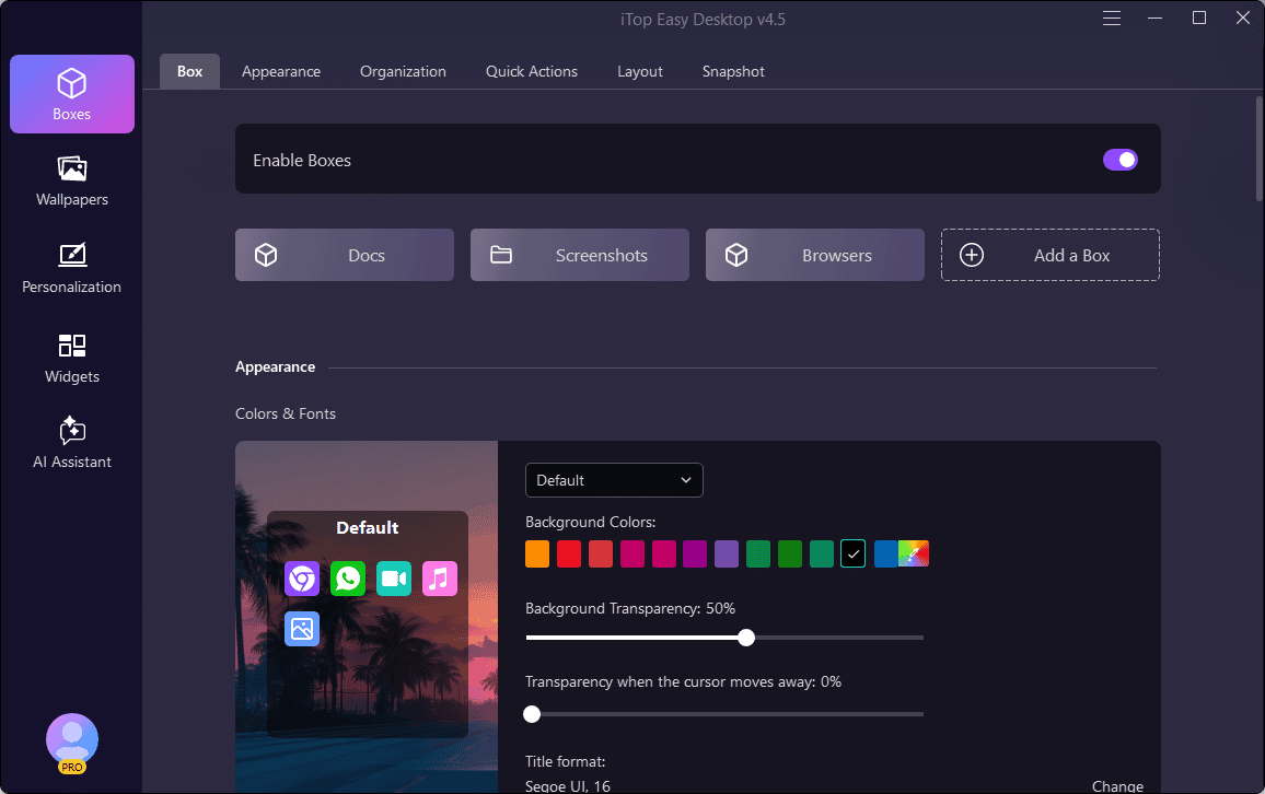 Itop Easy Desktop Screenshot 2