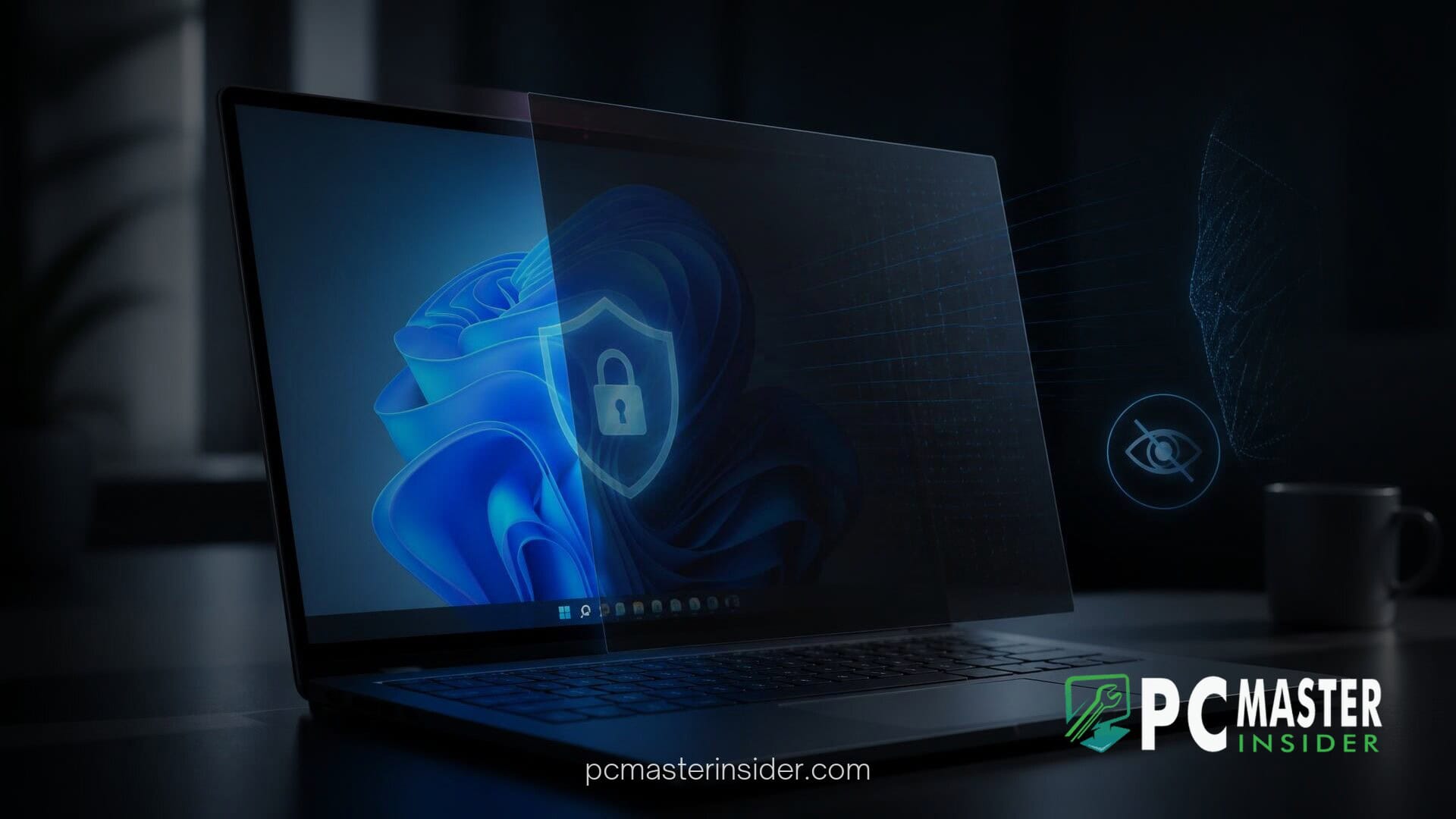 microsoft patent biometric screen privacy windows 11