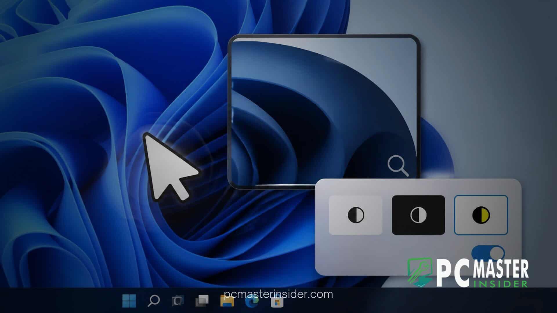 windows 11 preview mouse indicator magnifier contrast toggle