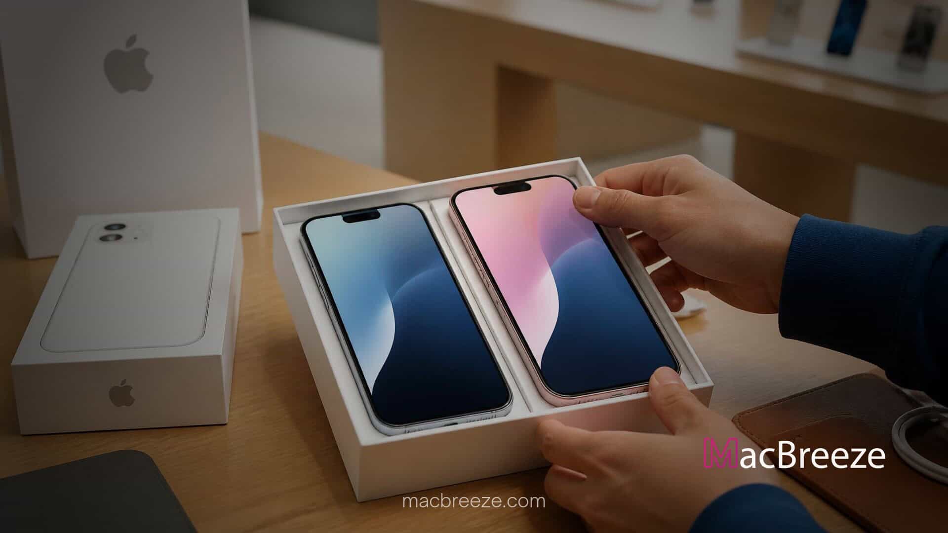 apple store iphone duo personalized startup screen