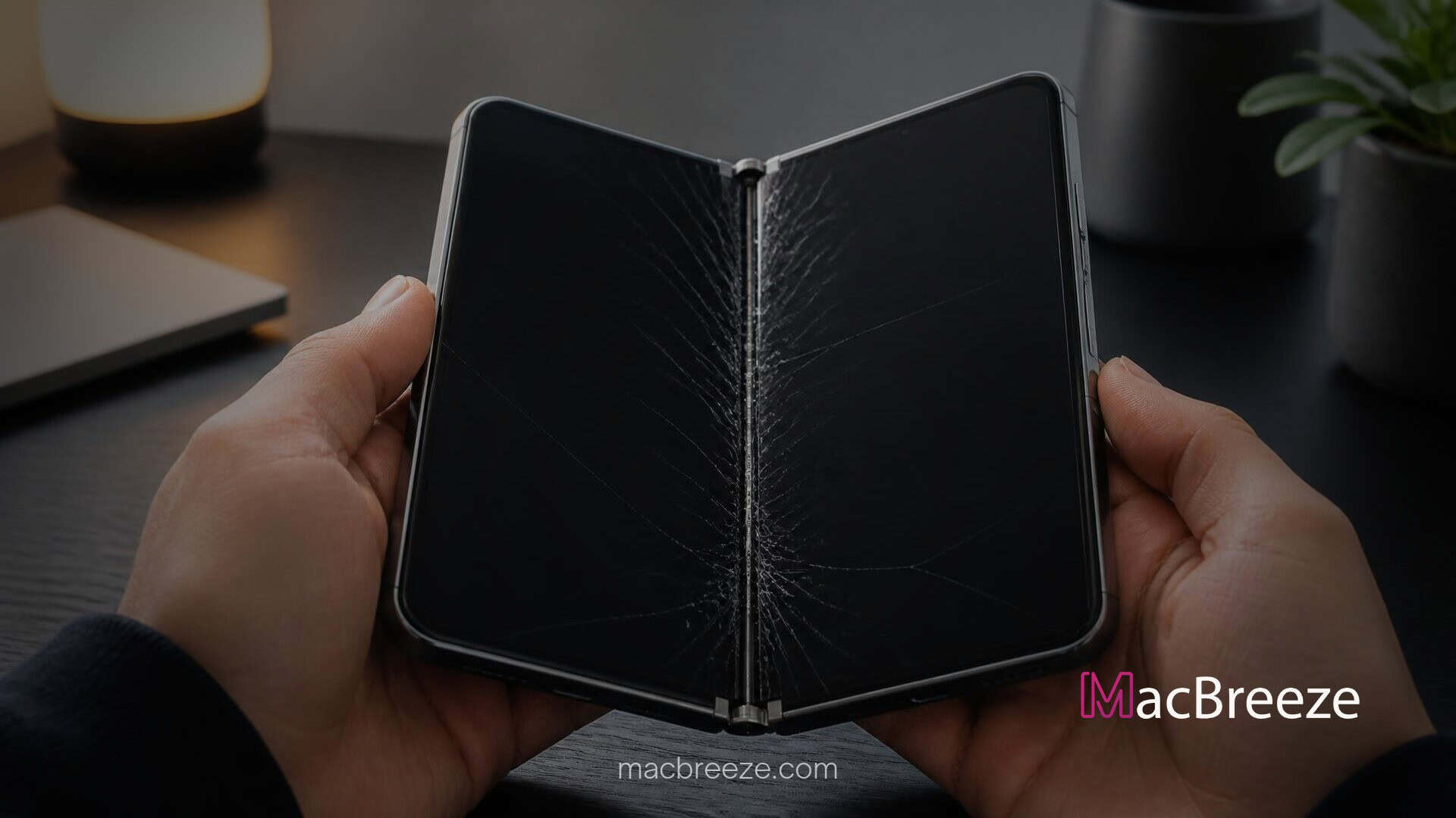 iphone duo display cracking hinge issue