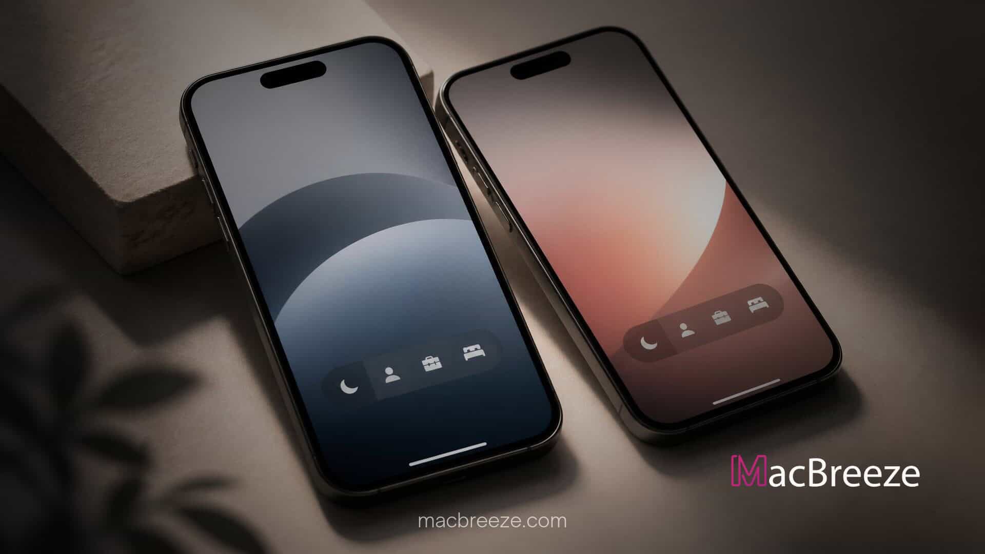 iphone duo lock screen focus mode toggle