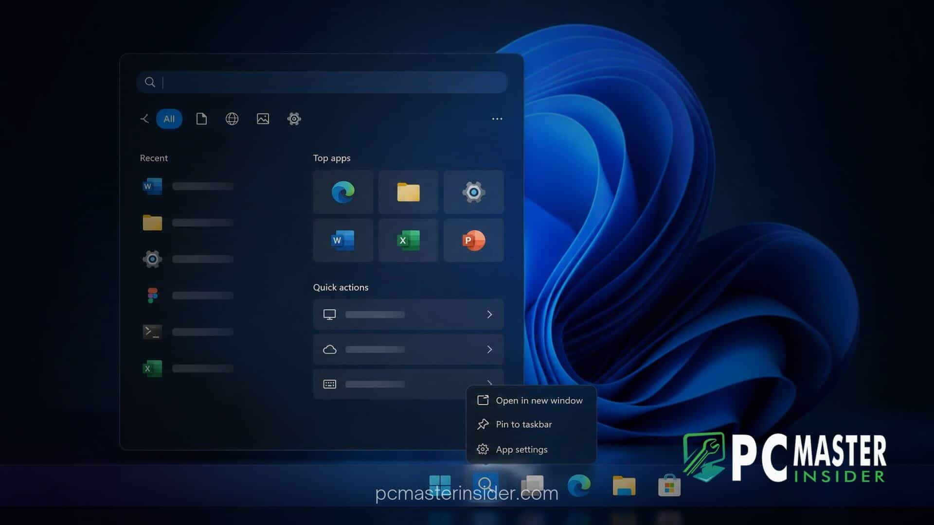 windows 11 search rebuild inline actions