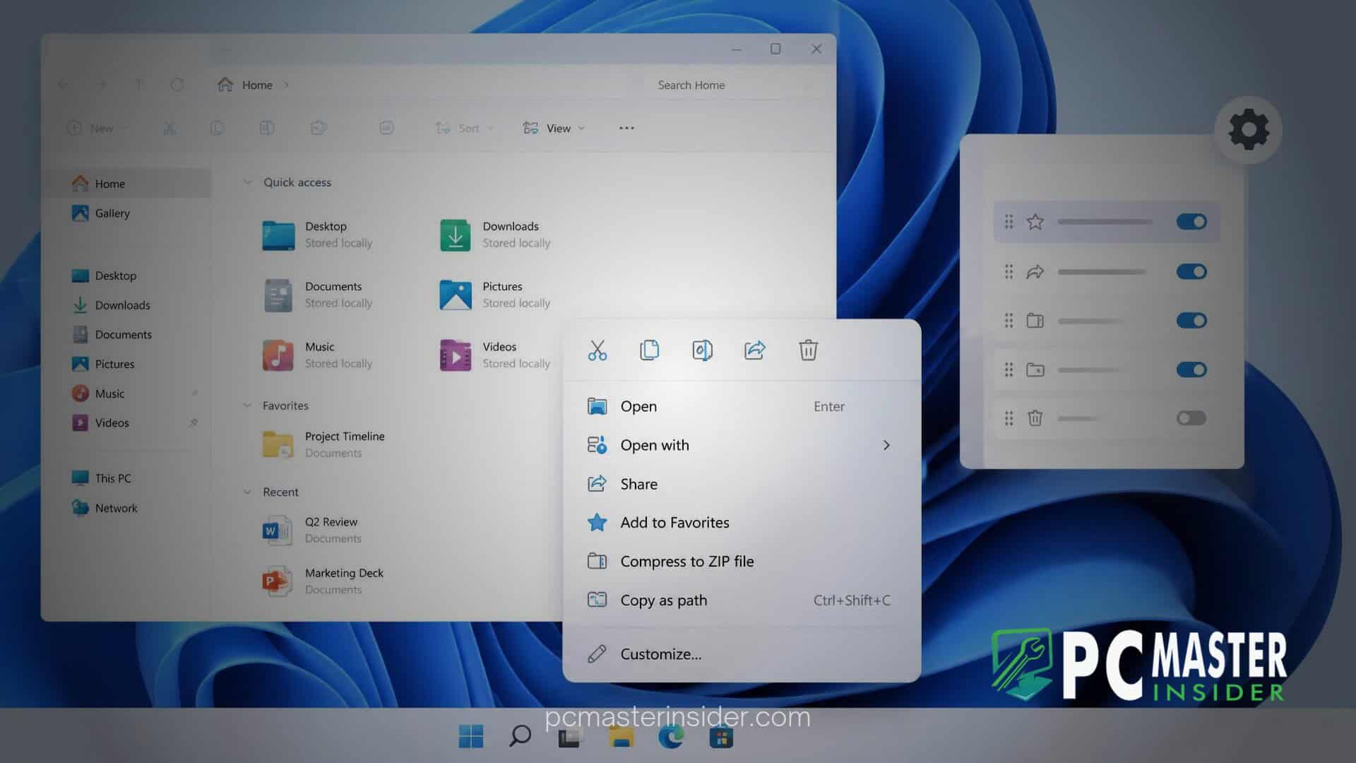windows 11 customizable file explorer context menu preview