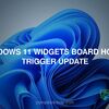 Windows 11 Widgets board hover trigger update