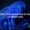 Microsoft Publisher end of support October 2026