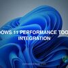 Windows 11 performance tools AI integration