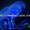 Windows 11 uninstall local AI models