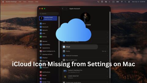 Fix iCloud Icon Missing From Settings Macos