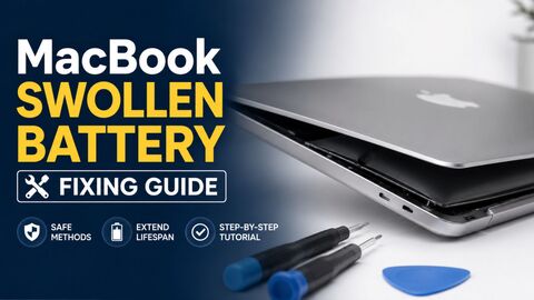 Macbook Swollen Battery Fixing Featured