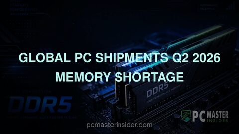 global PC shipments Q2 2026 memory shortage