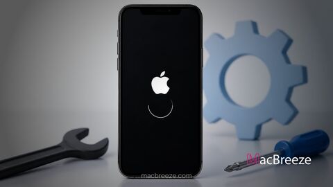 fix iphone stuck on apple logo boot loop