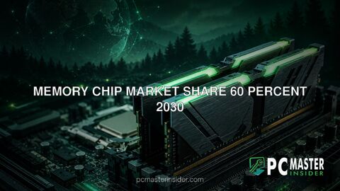 memory chip market share 60 percent 2030