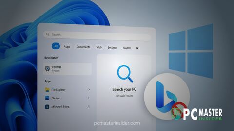 Windows 11 disable Bing web search