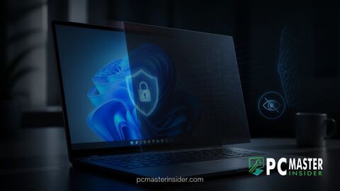 microsoft patent biometric screen privacy windows 11