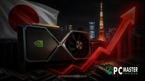 nvidia rtx 50 gpu price surge japan memory shortage