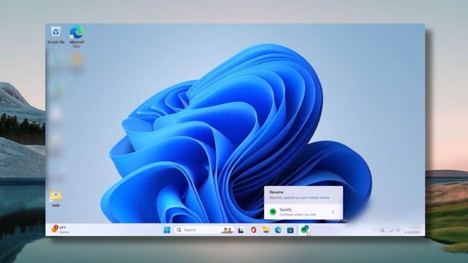 Windows 11 handoff feature