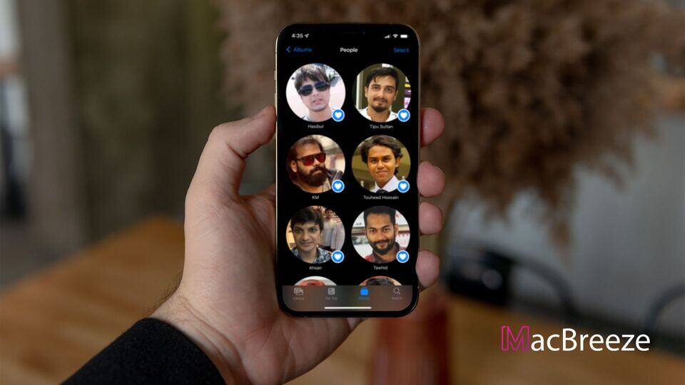 people album iphone how to use