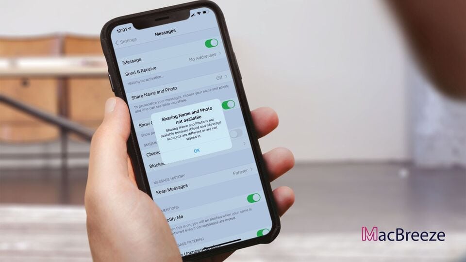 How to Fix Sharing Name and Photo not Available on iMessage/FaceTime on iOS and macOS