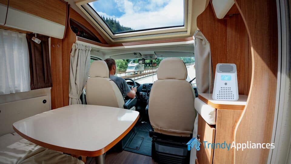 Rv indoor dehumidifier   man driving