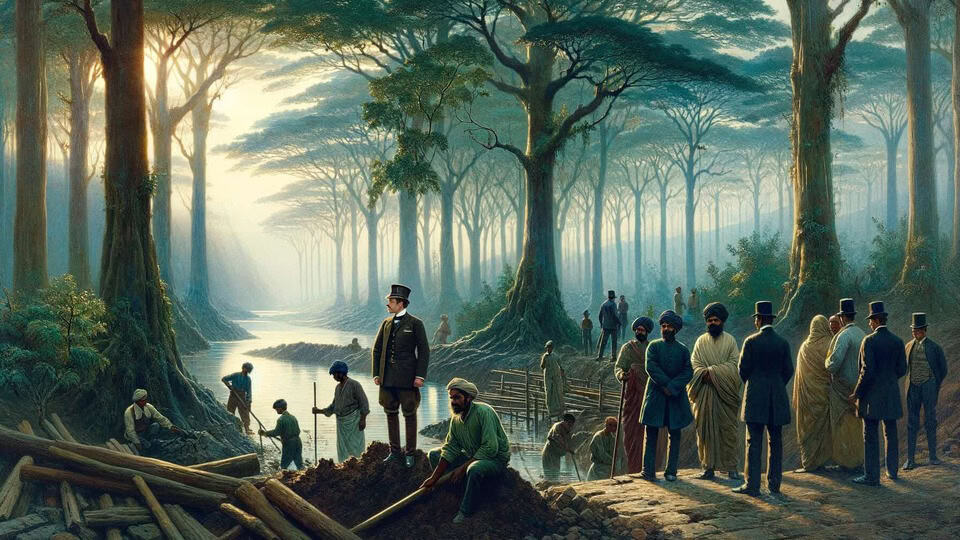 Imaginary photo foys lake digging in chittagong bangladesh