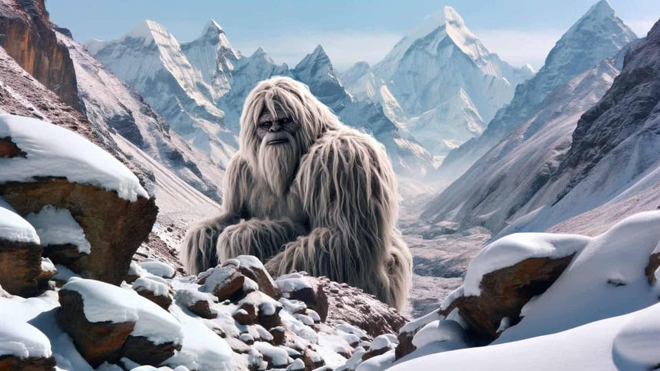 Yeti in himalaya
