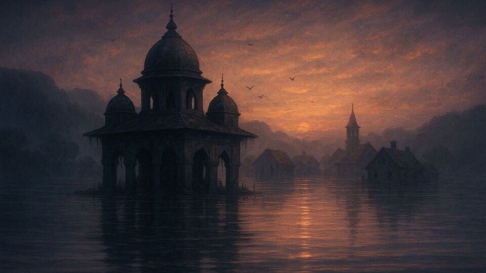 Sunken Village Chalan Beel Bangladesh