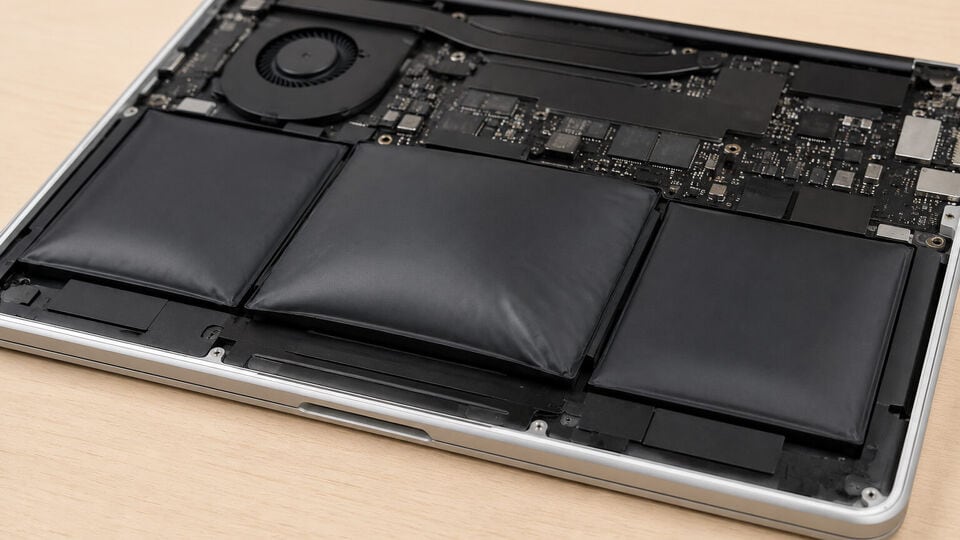 Macbook Swollen Battery Image