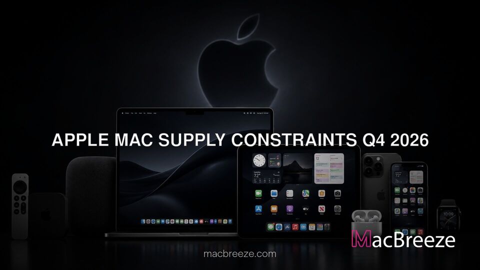Apple Mac supply constraints Q4 2026