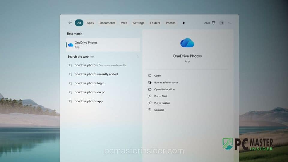 Windows 11 Onedrive Photos App