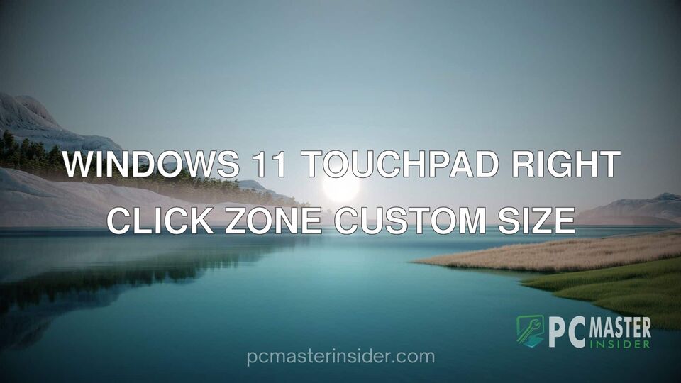 Windows 11 touchpad right click zone custom size