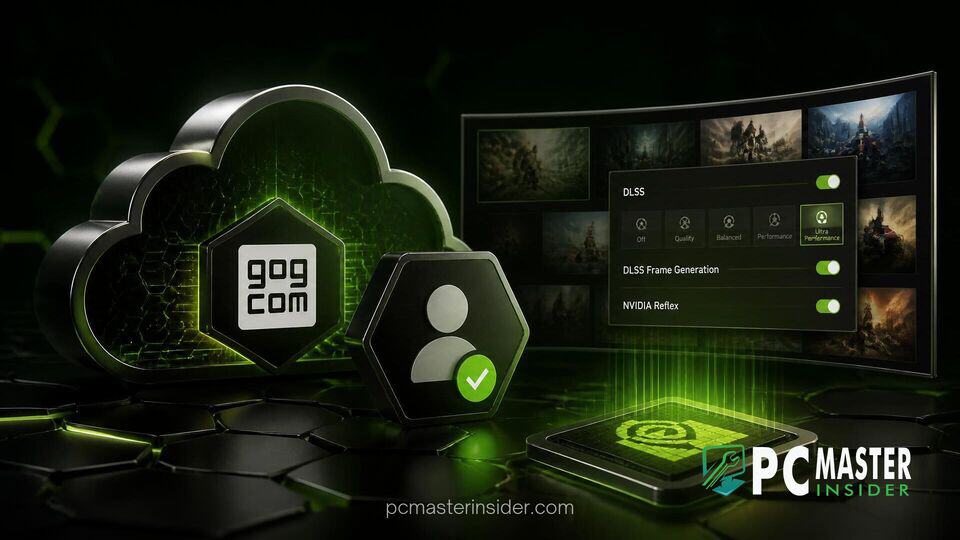 geforce now dlss 4.5 settings gog sso