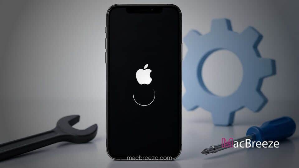 fix iphone stuck on apple logo boot loop