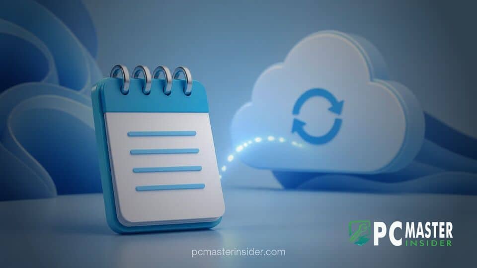 Windows 11 Notepad cloud backup integration