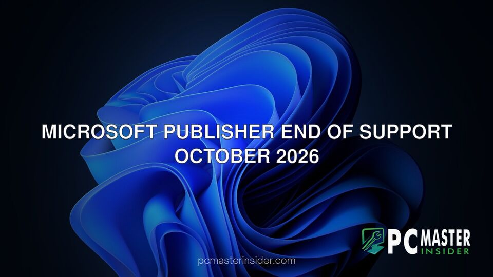Microsoft Publisher end of support October 2026