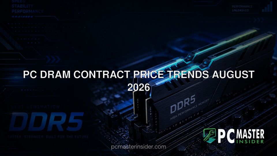 PC DRAM contract price trends August 2026