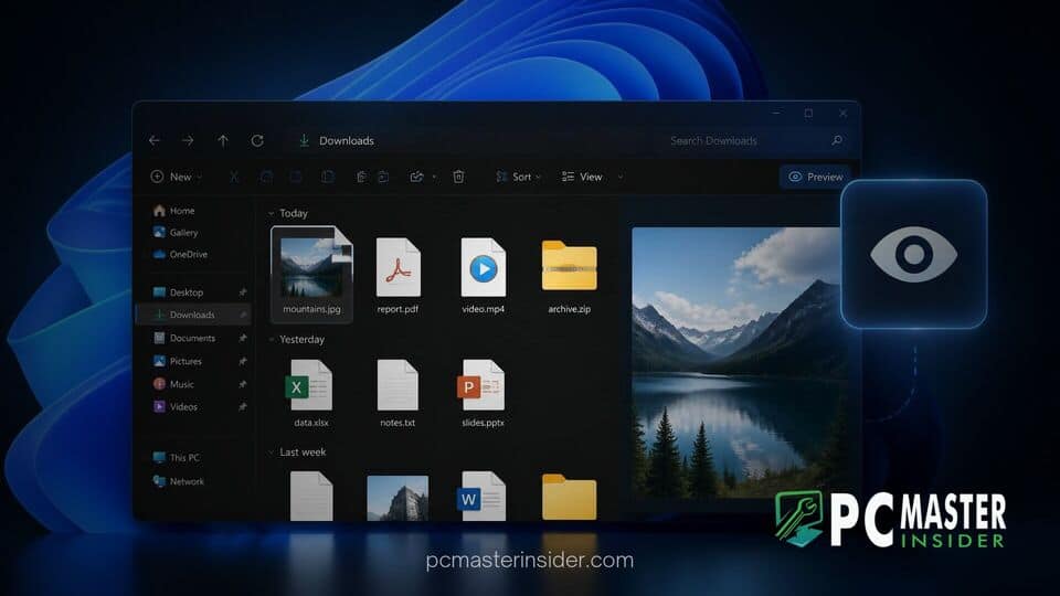 windows 11 file explorer preview web files