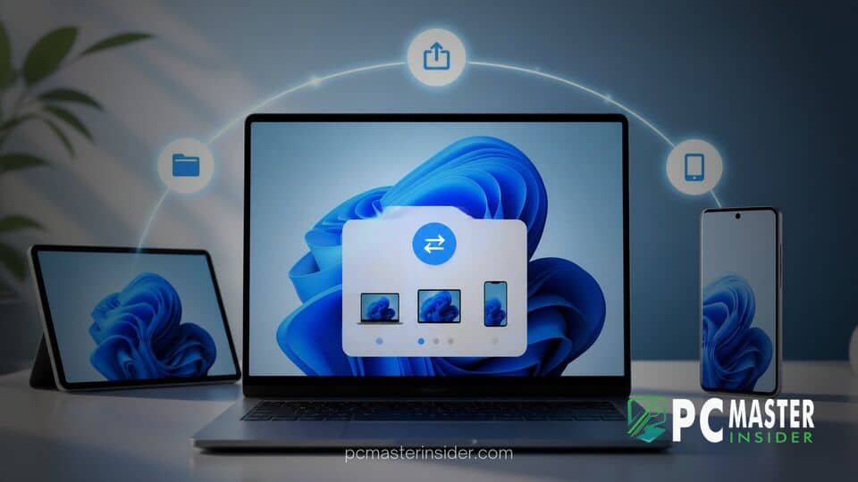 Windows 11 cross-device share controls preview