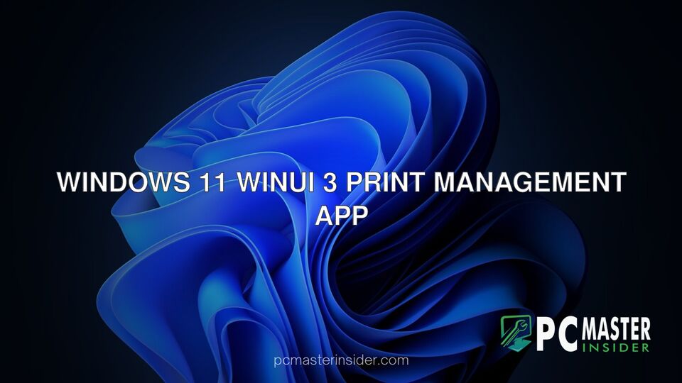 Windows 11 WinUI 3 Print Management app