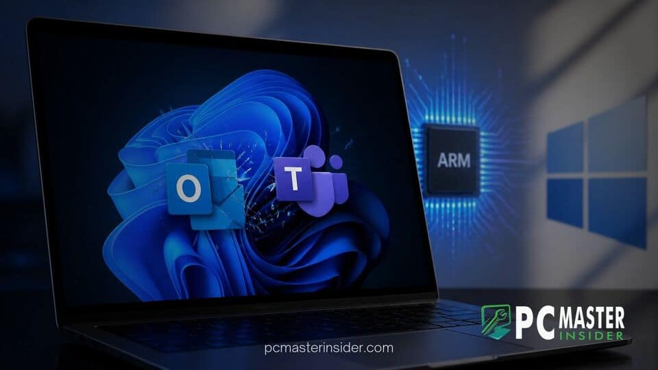 windows 11 arm teams outlook launch crash