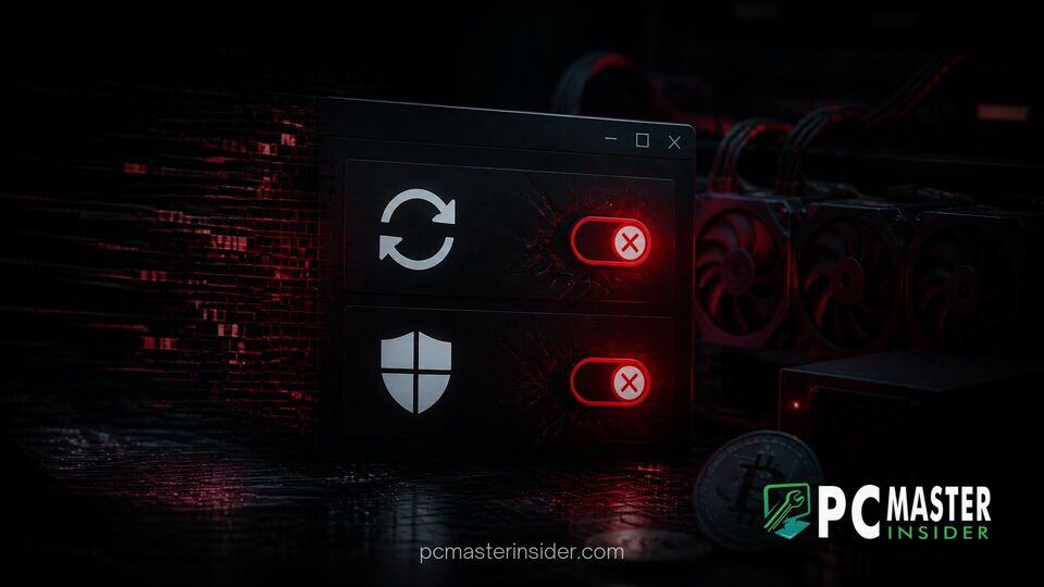 revstealer malware disables windows update defender