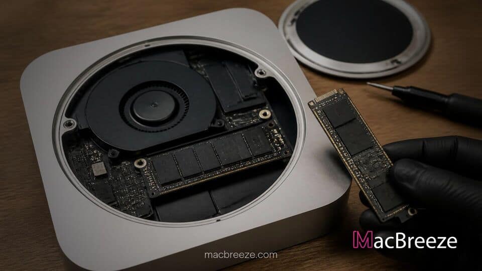 m6 mac mini soldered ssd storage